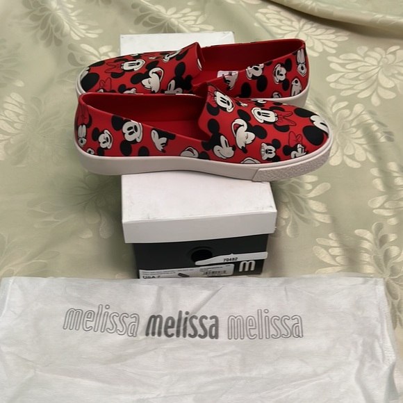 NEW-Size 7-Melissa-Mickey -Sneaks - Picture 4 of 7